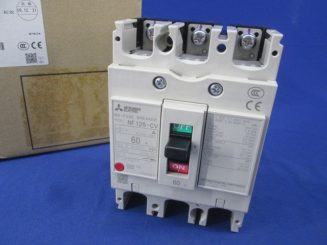 ノーヒュズブレーカ 3P60A(ジャンク品) NF125-CV