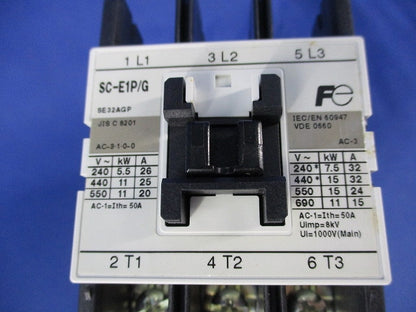 標準形電磁接触器 SC-E1P/G