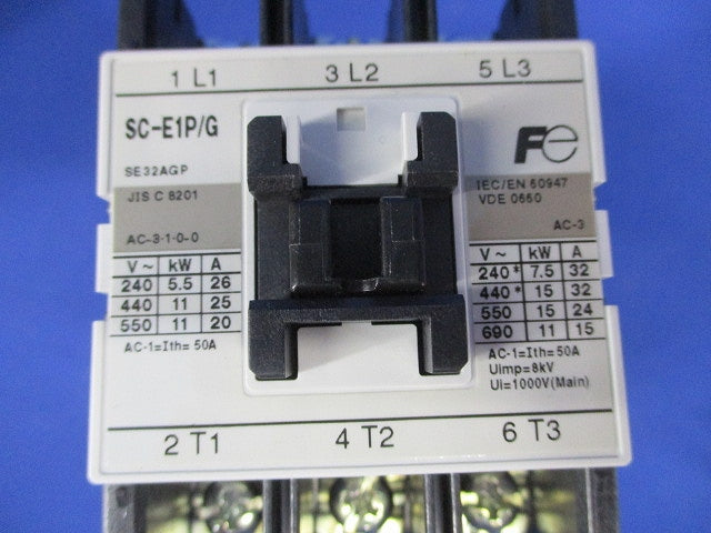 標準形電磁接触器・サーマルリレー SC-E1 SC-E1P/G-DC24