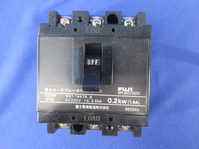モーターブレーカ3P3E1.4A(ジャンク品) D33M