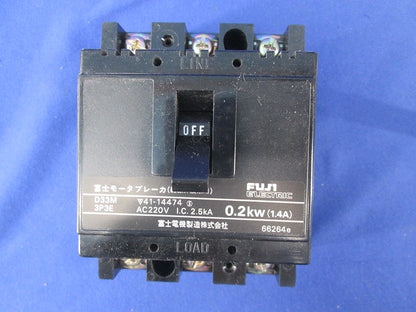 モーターブレーカ3P3E1.4A(ジャンク品) D33M