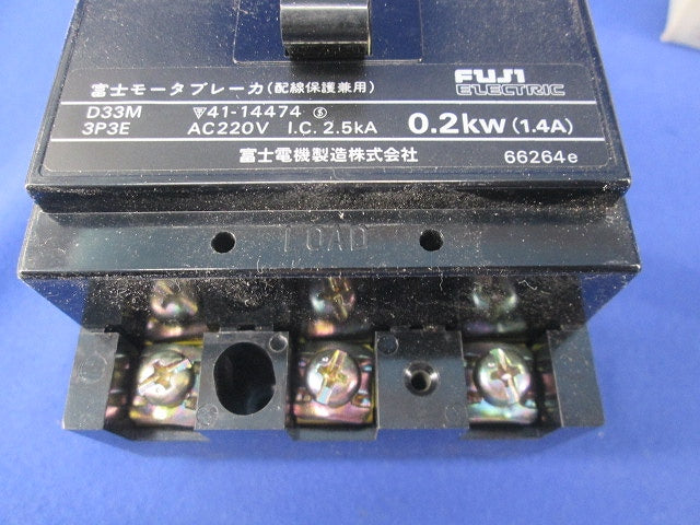 モーターブレーカ3P3E1.4A(ジャンク品) D33M