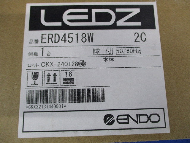 LEDダウンライト φ100 2700K 電球色 非調光 電源内蔵  ERD4518W