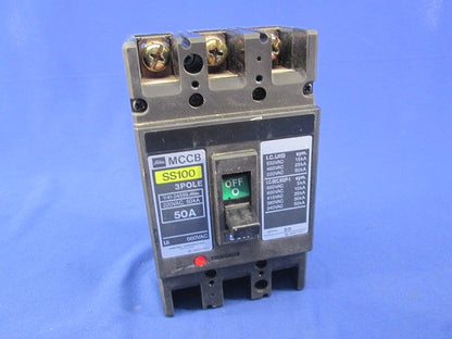 配線用遮断器3P50A SS100