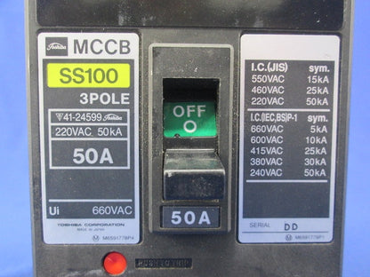 配線用遮断器3P50A SS100
