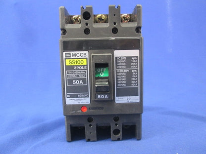 配線用遮断器3P50A SS100