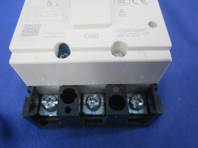 ノーヒューズ遮断器3P5A(キズ・汚れ有) NF30-CS