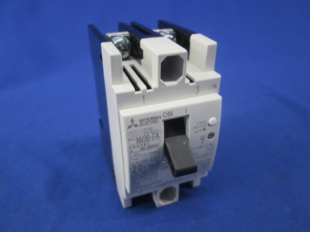 漏電遮断器 2P2E20A(キズ・汚れ有) NV30-FA