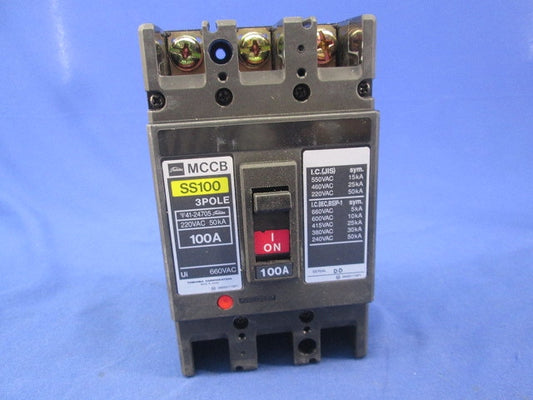 配線用遮断器3P100A SS100