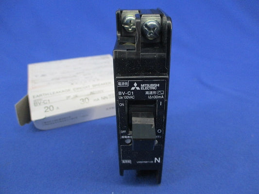 漏電遮断器 2P1E20A(1個入) BV-C1