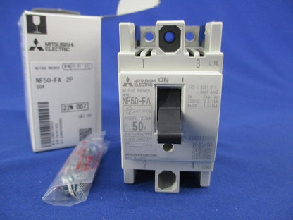 制御盤用ノーヒューズ遮断器2P50A NF50-FA