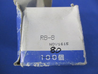 銅線用裸圧着端子 丸タイプ(R形) 80個 R8-8