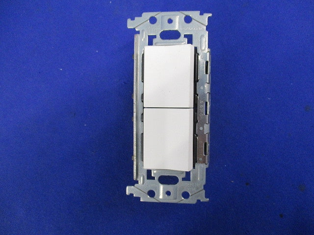 埋込ロングハンドルスイッチセット スイッチC×2 マットホワイト キズ・汚れ有 WNSS52292W