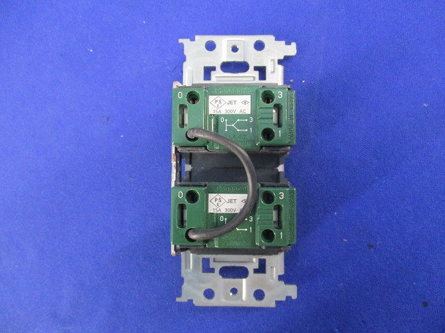 埋込ロングハンドルスイッチセット スイッチC×2 マットホワイト キズ・汚れ有 WNSS52292W