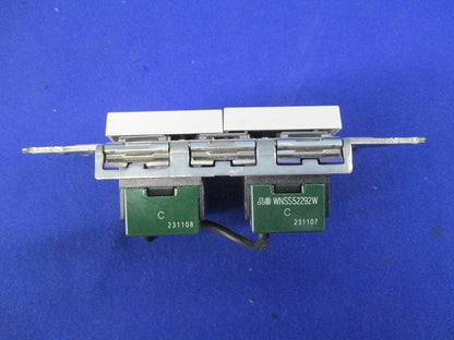 埋込ロングハンドルスイッチセット スイッチC×2 マットホワイト キズ・汚れ有 WNSS52292W