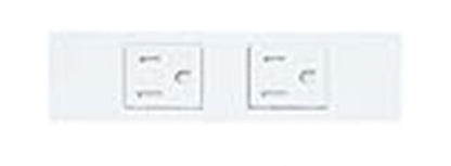 Sプレート埋込接地Wコンセントセット 簡易扉付 マット仕上げ セラミックホワイト WN115215CW