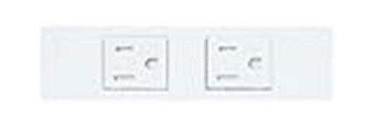 Sプレート埋込接地Wコンセントセット 簡易扉付 マット仕上げ セラミックホワイト WN115215CW