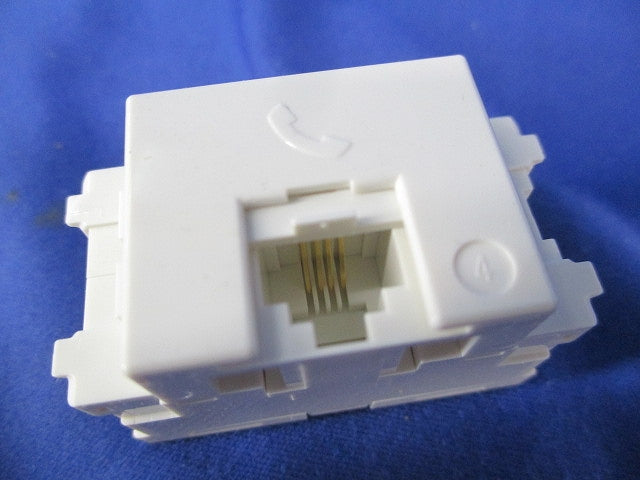 電話用埋込モジュラジャック(8個入)(ピュアホワイト) JEC-BN-WUJ4-PW