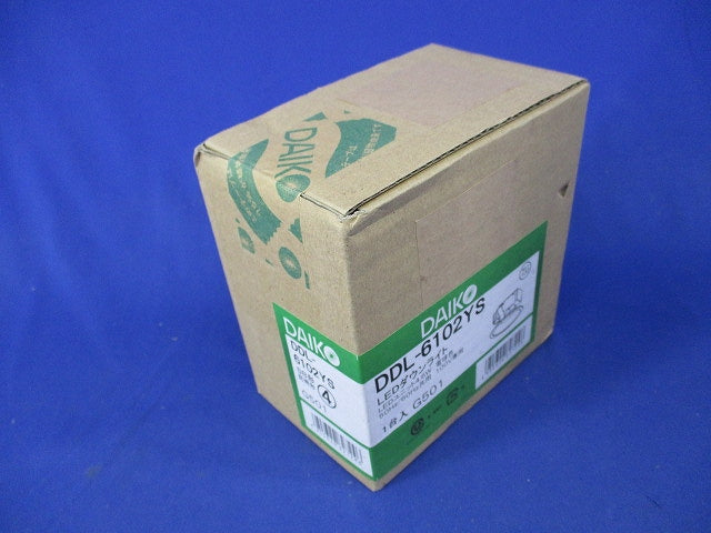 LEDダウンライト(軒下兼用・電球色) DDL-6102YS