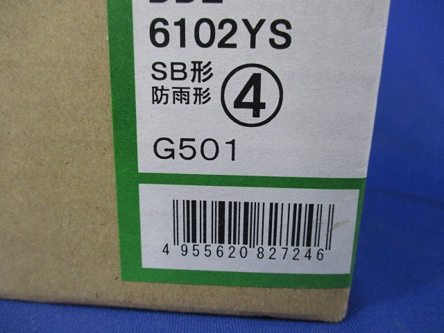 LEDダウンライト(軒下兼用・電球色) DDL-6102YS