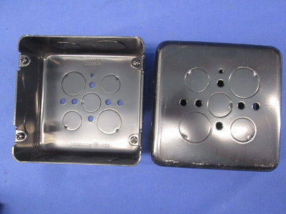 塗装大型四角ブランクカバー+四角アウトレットボックス用ブランクカバー(2セット) DS4212B