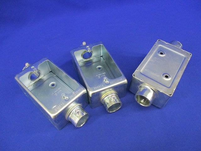 露出スイッチボックス1コ用2方出(3個入) DS71251K