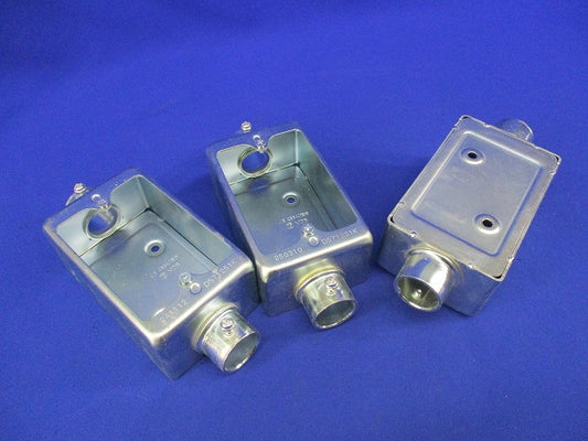 露出スイッチボックス1コ用2方出(3個入) DS71251K