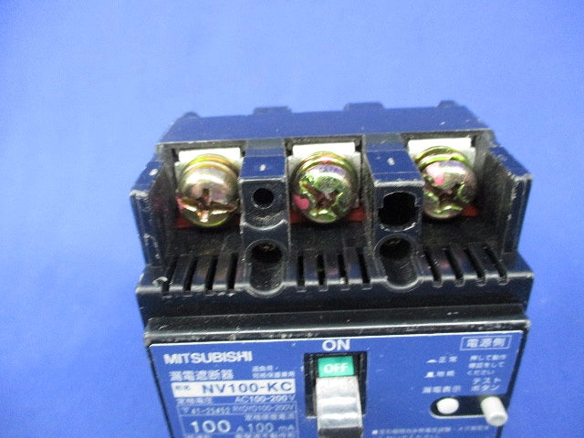漏電ブレーカー3P3E100A ジャンク品 NV100-KC
