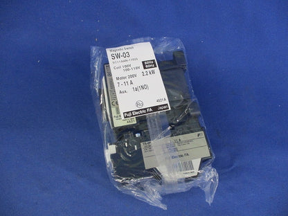 標準形電磁開閉器 ２００V ２．２kW 7-11A 1a SW-03100-110V