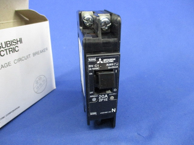 漏電遮断器 2P1E20A(1個入) BV-C1