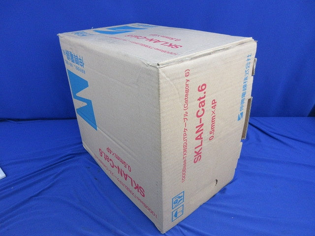LANケーブル 0.5mm×4P×300m(薄青) SKLAN-Cat.6