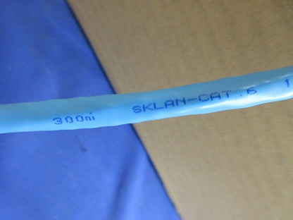 LANケーブル 0.5mm×4P×300m(薄青) SKLAN-Cat.6