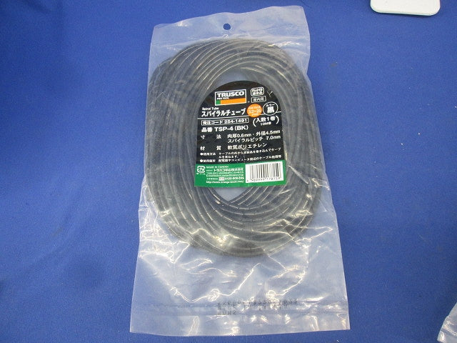 スパイラルチューブ(黒色・10m巻)2個入り TSP-4(BK)