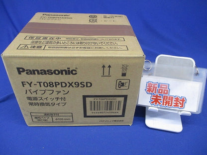 パイプファン 単相100V 50/60Hz 3.2/3.8W 105/120mm2/h FY-T08PDX9SD