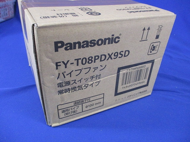 パイプファン 単相100V 50/60Hz 3.2/3.8W 105/120mm2/h FY-T08PDX9SD