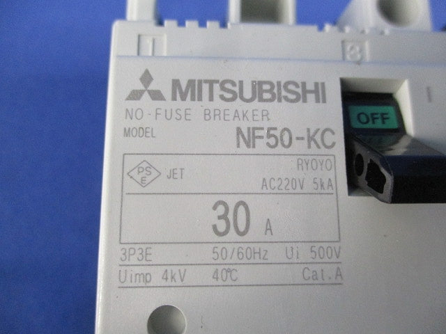 ノーヒューズブレーカ 3P3E30A(汚れ有) NF50-KC