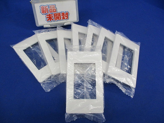 スイッチプレート1連用(8枚入)(ホワイト)(新品未開封) WTA7101K