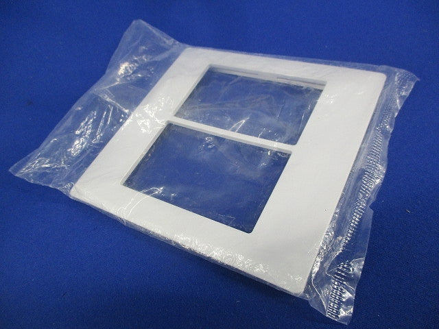 スイッチプレート2連用(9枚入)(ホワイト)(新品未開封) WTA7102K