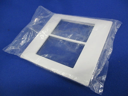 スイッチプレート2連用(9枚入)(ホワイト)(新品未開封) WTA7102K