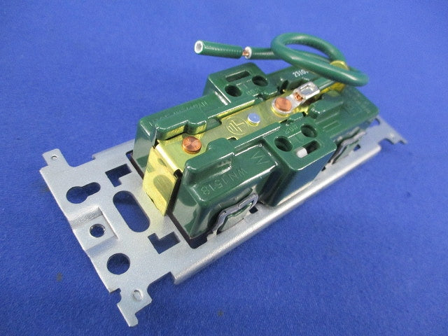 埋込アース付ダブルコンセント(3個入)チョコ WN1518