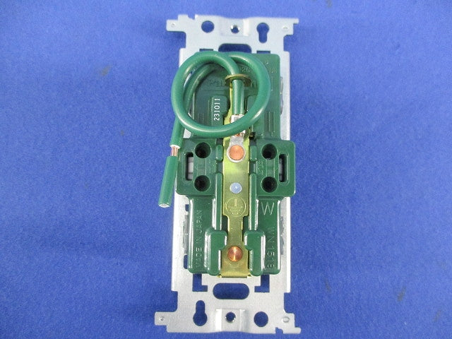 埋込アース付ダブルコンセント(3個入)チョコ WN1518