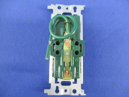 埋込アース付ダブルコンセント(3個入)チョコ WN1518