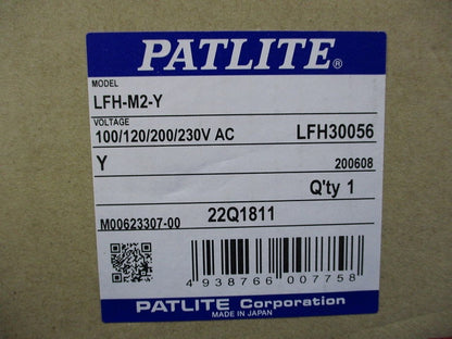 LED小型フラッシュ表示灯 LFHシリーズ(φ100mm)黄 LFH-M2