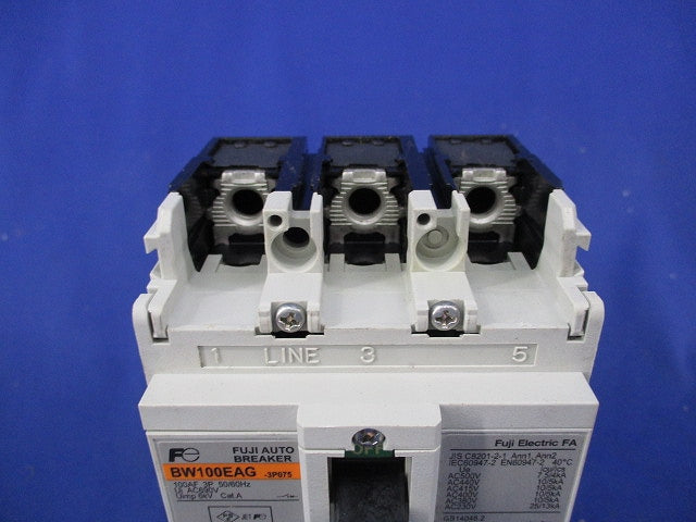 ノーヒューズ遮断器 BWシリーズ3P75A(ビス無) BW100EAGBW