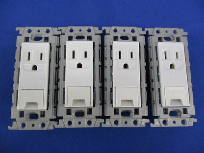 アースターミナル付コンセント(4個入)(ホワイト) WTF11314K