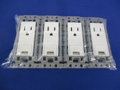 アースターミナル付コンセント(4個入)(ホワイト) WTF11314K