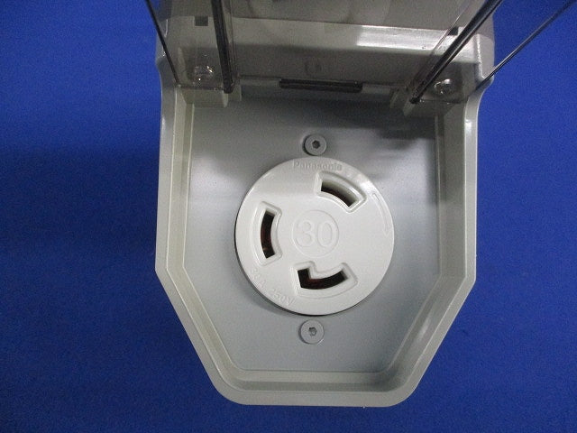 接地2P30A引掛防雨コンセント 傷・汚れ有 WK6330