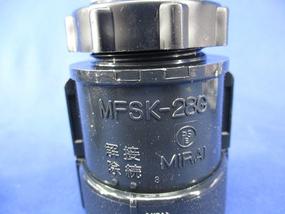 PF管用コネクタ(9個入)(黒) MFSK-28G