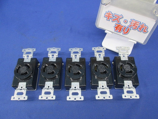 引掛埋込コンセント(5個入)(キズ・汚れ有) WF2320K