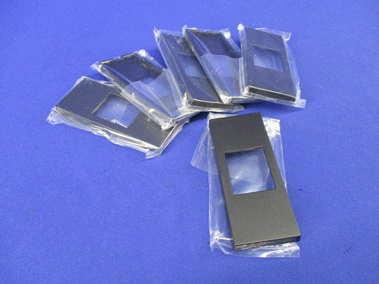 Sプレート(1個用・マット仕上げ)(6枚入)(ブラック) WCF8501